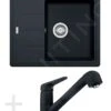 Franke Conjuntos De Cocina - Conjunto De Cocina G55, Fregadero De Granito BFG 611-62, ónix + Grifo FC 9547, ónix 114.0323.817