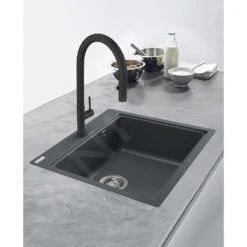 Franke Maris - Grifo De Fregadero FP 6698.901 Con Caño Extraíble, Negro Mate 115.0576.698 -Franke fec133692e2bd4d14be1765a